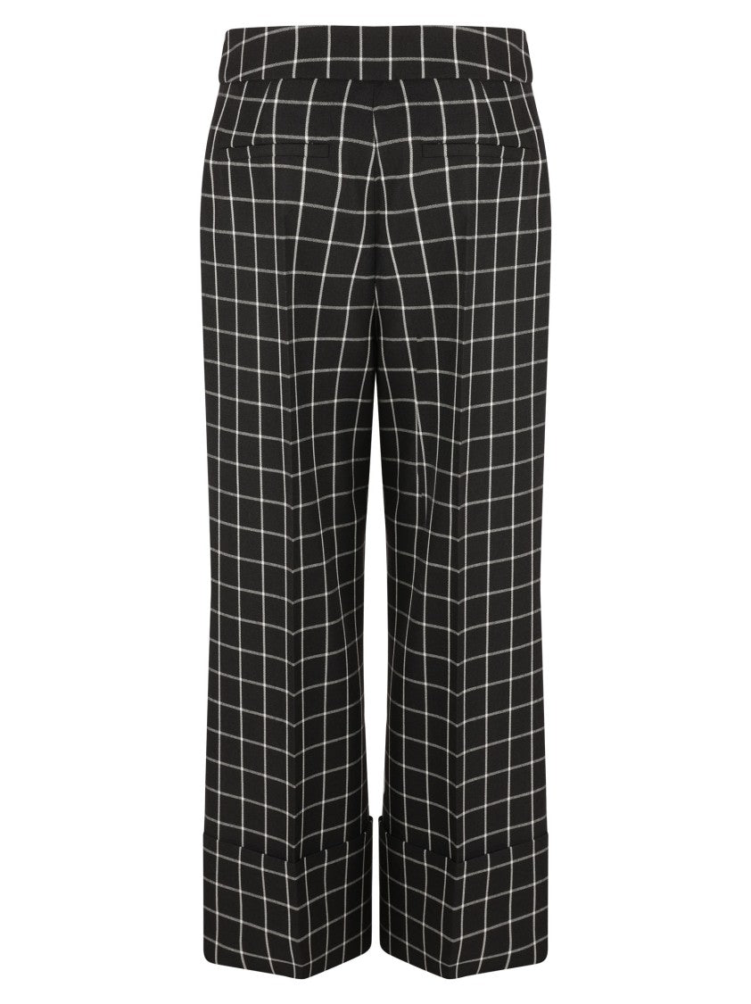 Valentino Garavani Wide-Leg Trousers In Black