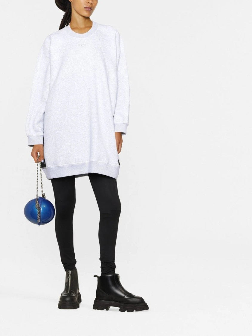 Msgm Side-Stripe Oversized Sweatshirt