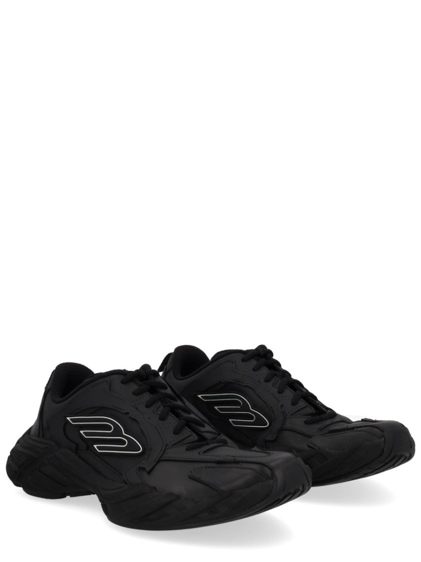 Balenciaga Monday Shoe Streamlined Leather Sneakers