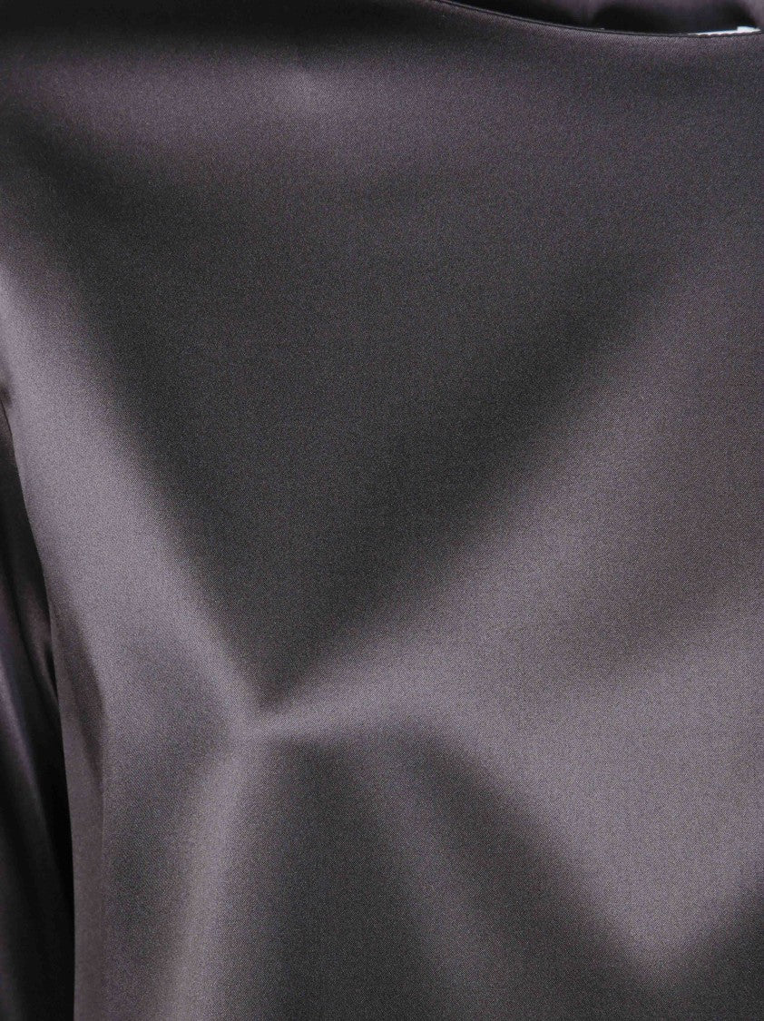 Friedman Black Camicia Tea Ml Unito Stretch Long-Sleeve Blouse