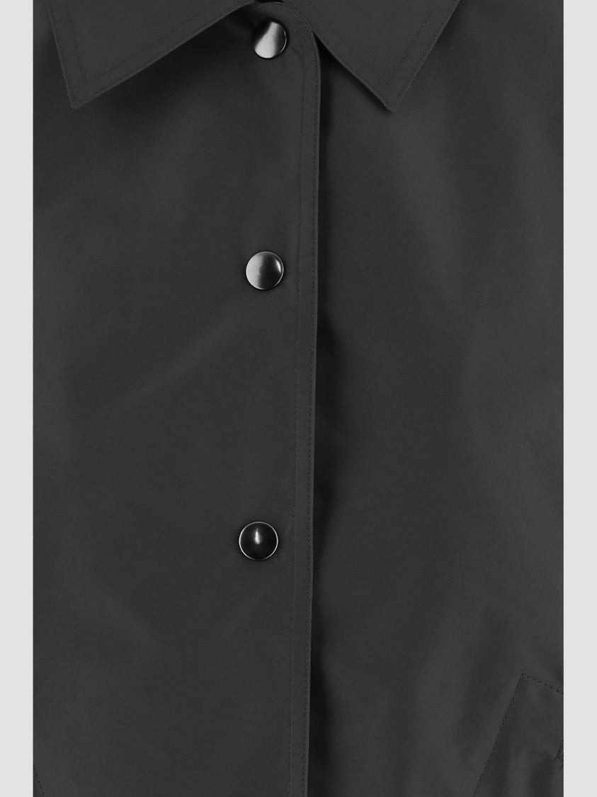 Jil Sander Long-Sleeve Nylon Jacket With Classic Collar