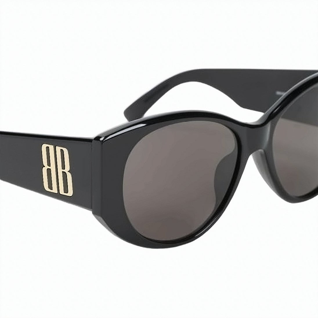 Balenciaga Glossy Black Cat-Eye Sunglasses