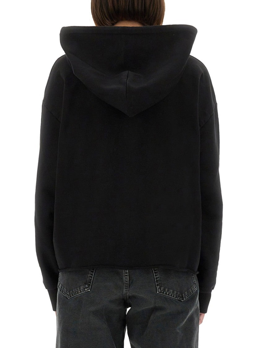 Mm6 By Maison Margiela Relaxed-Fit Cotton Hoodie With Adjustable Drawstring