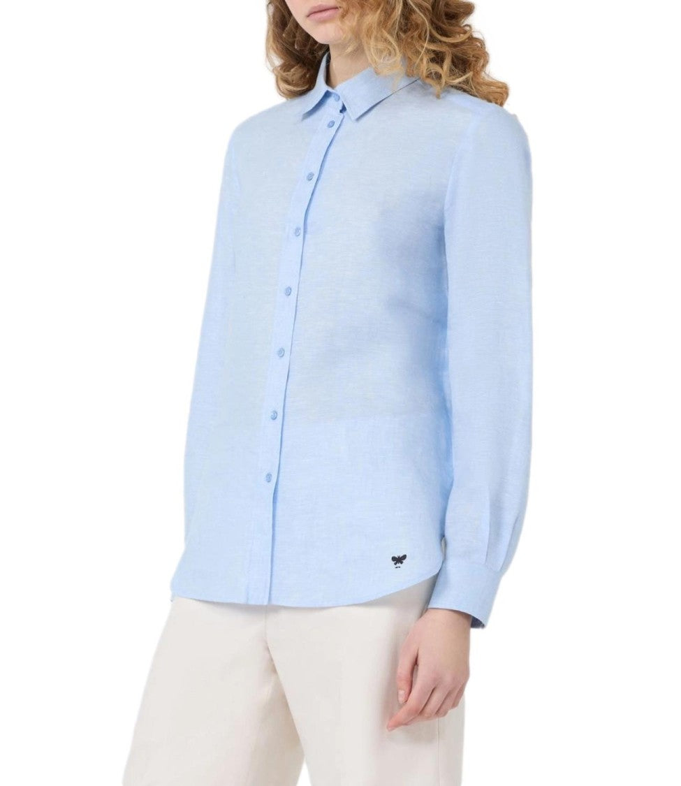 Max Mara Light Blue Wkdwerner Cotton Shirt