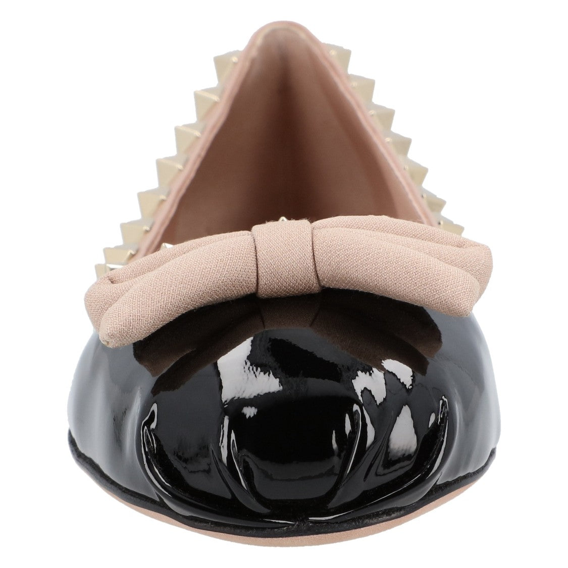 Valentino Rockstud Patent Leather Ballerina