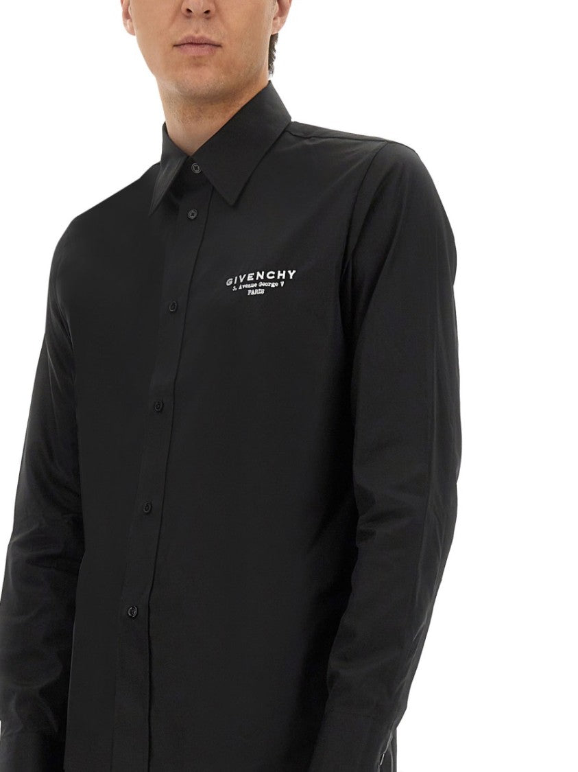 Givenchy Classic Fit Black Button-Down Shirt