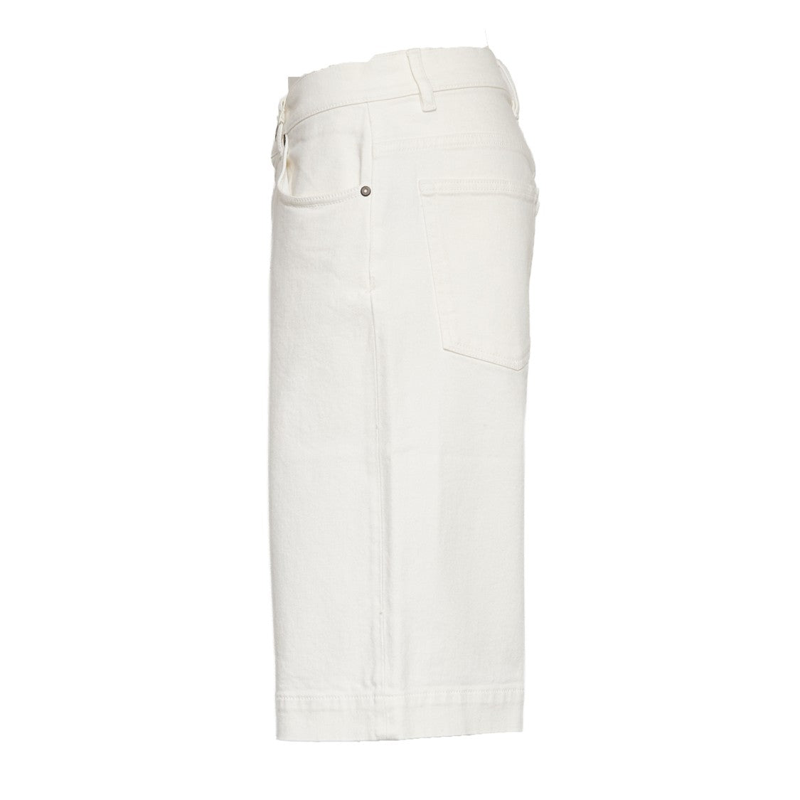 Parosh Cuoricini Cotton Drill Denim Shorts