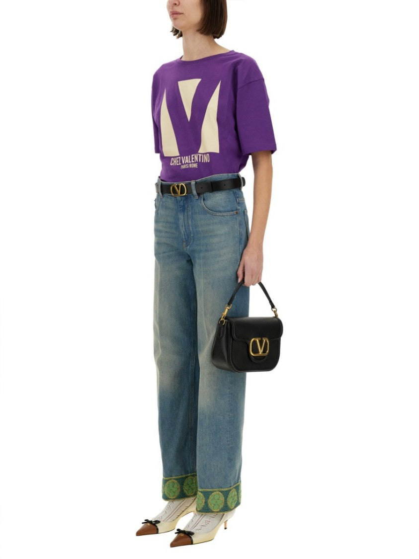 Valentino Purple Print T-Shirt