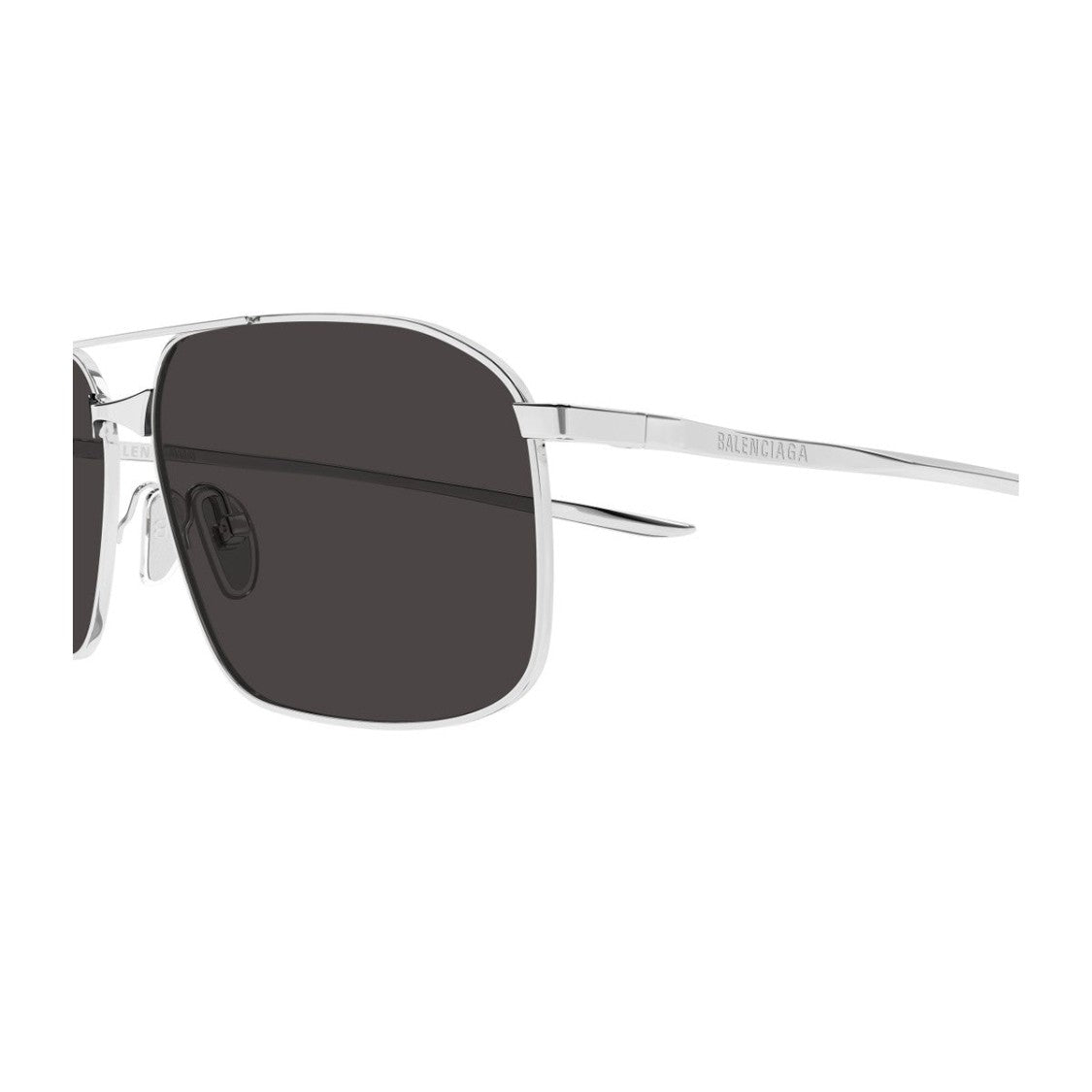 Balenciaga Silver Everyday Metal Pilot Sunglasses