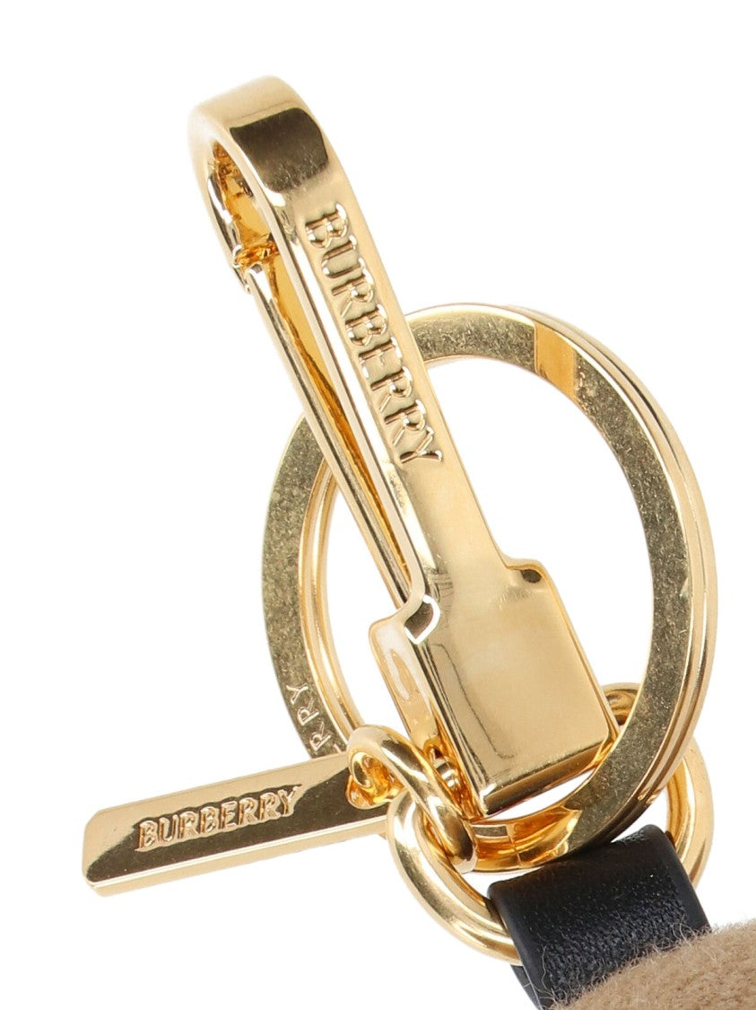 Burberry "Thomas" Bear Keychain Charm, In Multicolor Cashmere