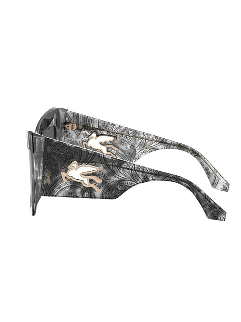 Etro Oversized Cat-Eye Etromania Sunglasses With Intricate Paisley Patterns