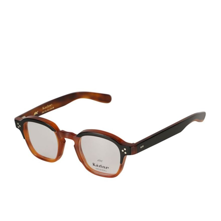 Kador Jack Tortoiseshell Square Frame Sunglasses With Silver Rivet Details