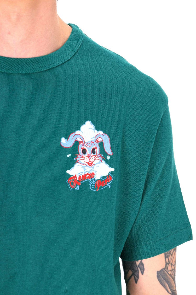 Kenzo Winter Holidays Rabbit K@Li Cotton T-Shirt