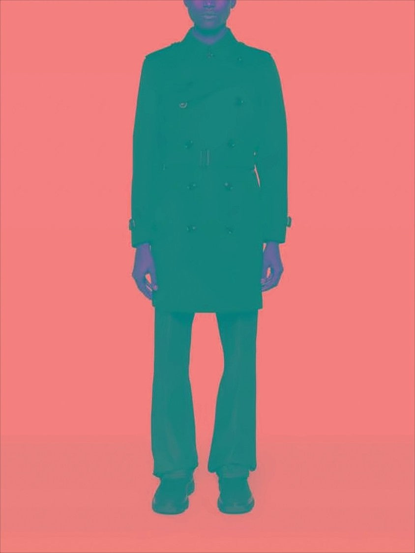 Burberry Double-Breasted Black Trench Coat