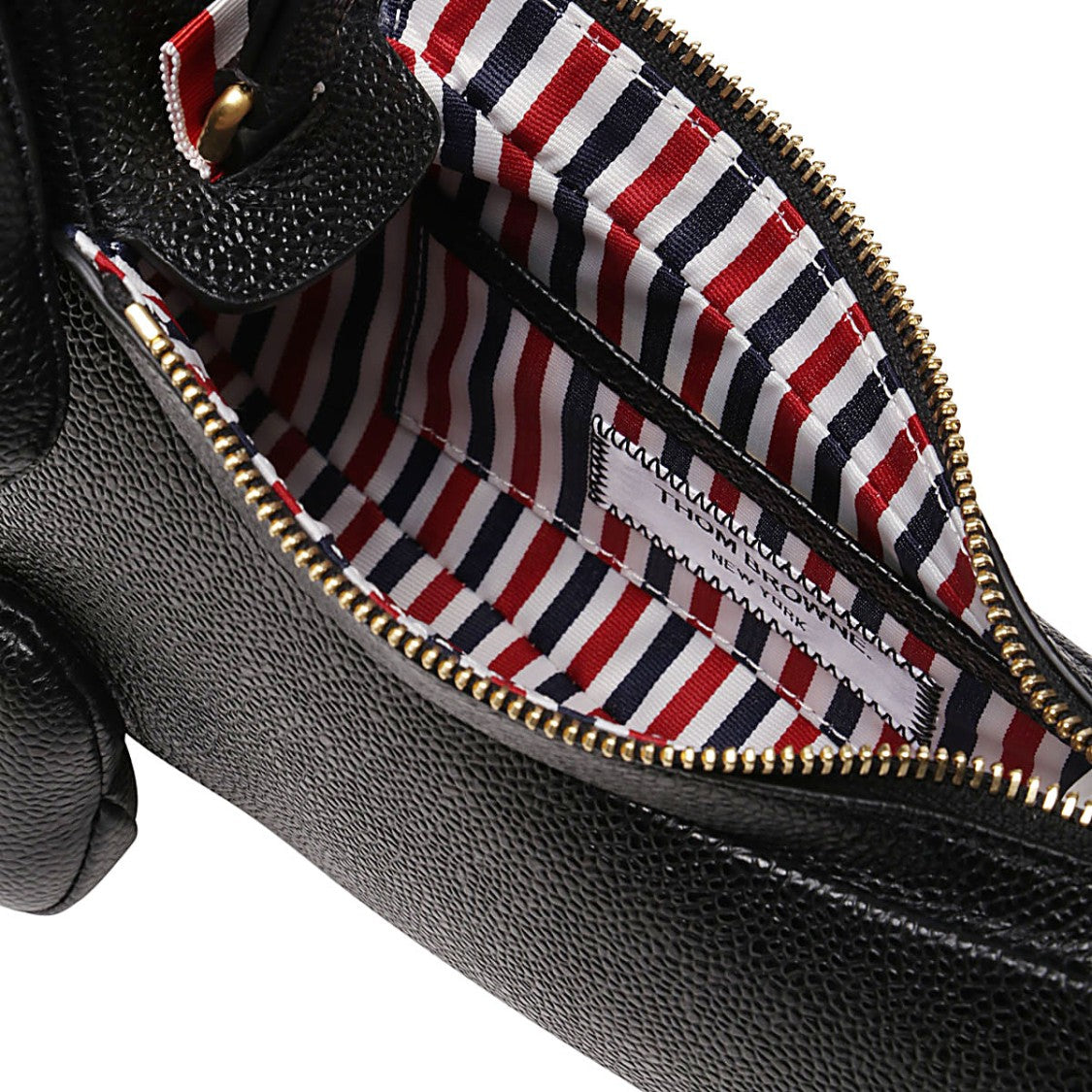 Thom Browne Dog-Shaped Pebbled Leather Shoulder Bag