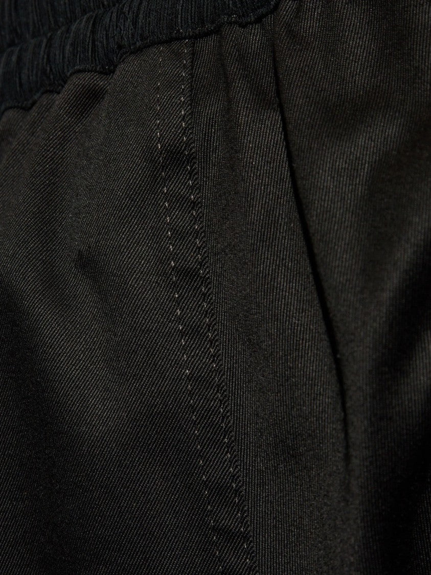 Maison Margiela Black Cotton Pleated Trousers