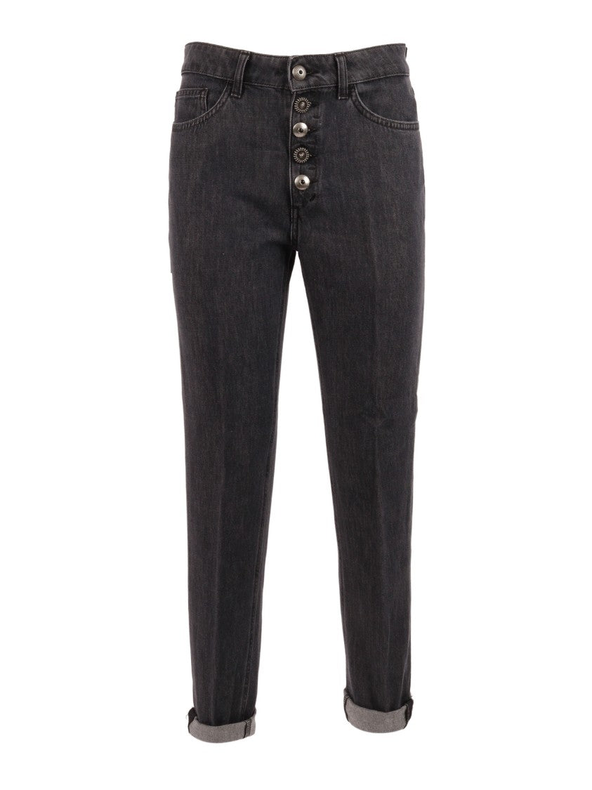 Dondup Mid Rise Koons Straight-Leg Pants