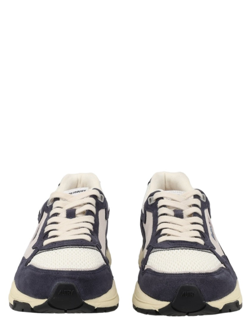 Autry Hyperway Low Suede Mesh Layered Sneakers