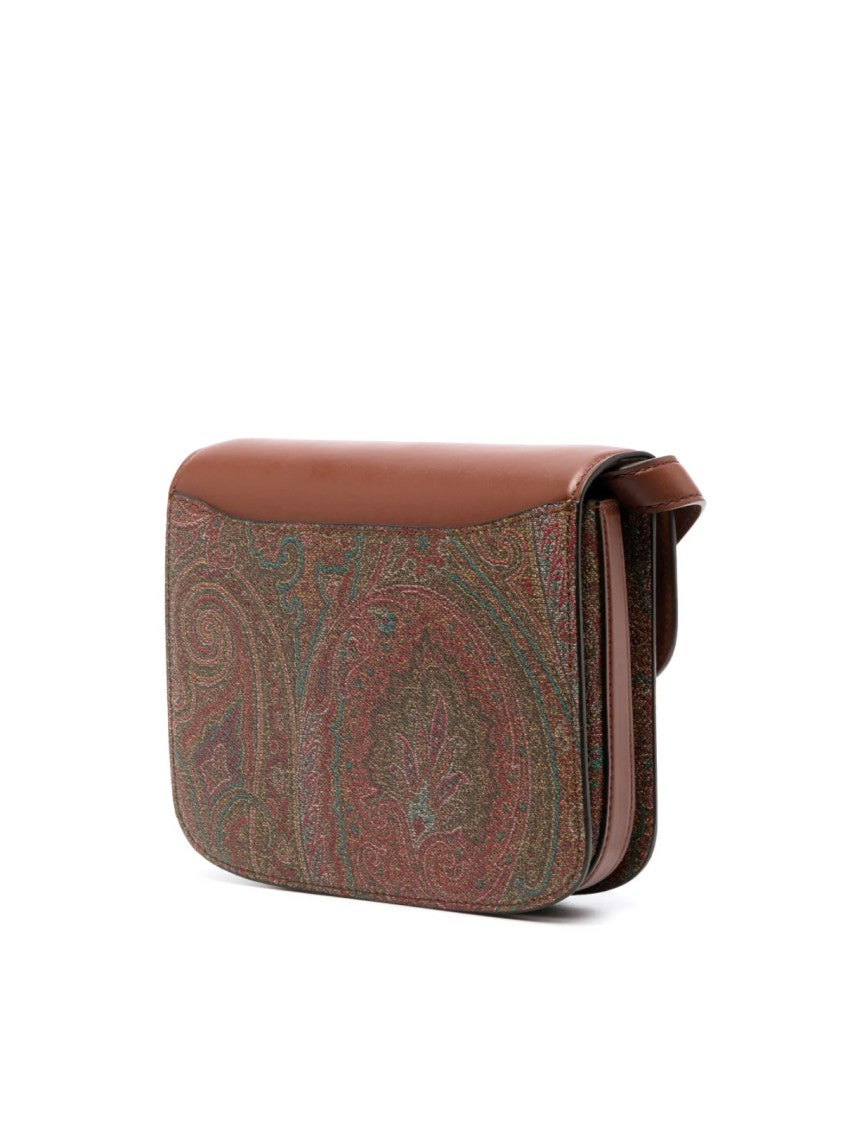 Etro Paisley-Print Logo Plaque Crossbody Bag
