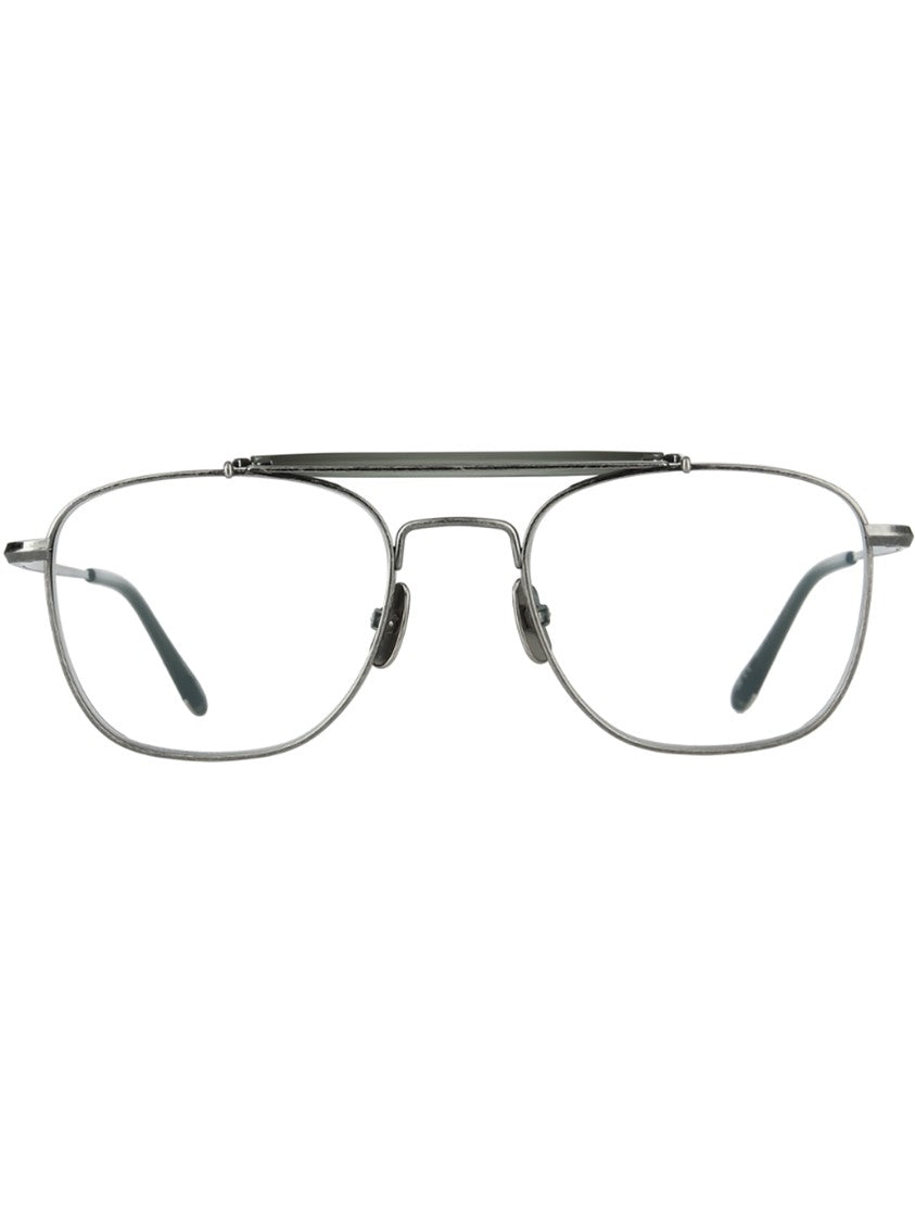 Yellows Plus Metallic Grey Tyrone Optical Frames With Refined Shape