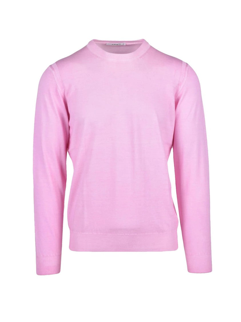 Kangra Pink Cotton Men Sweater