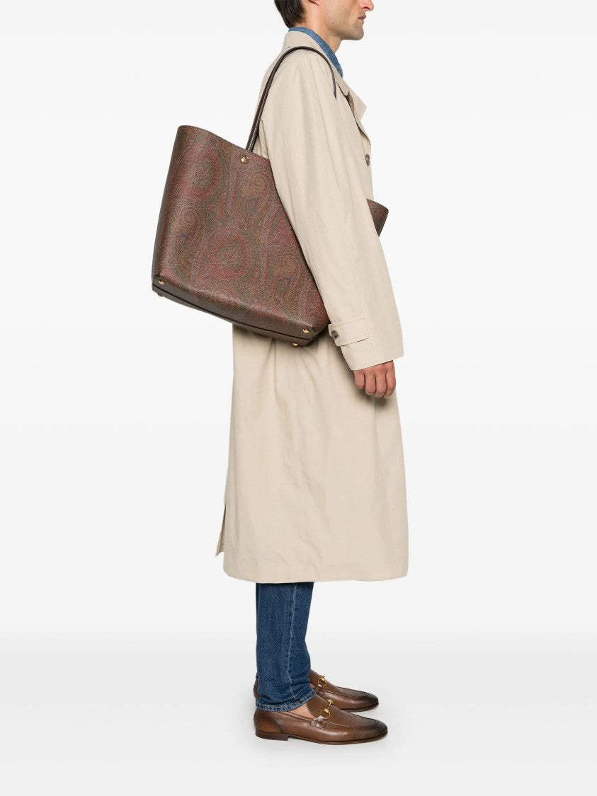 Etro Shopping Essential Xl Paisley Print Tote