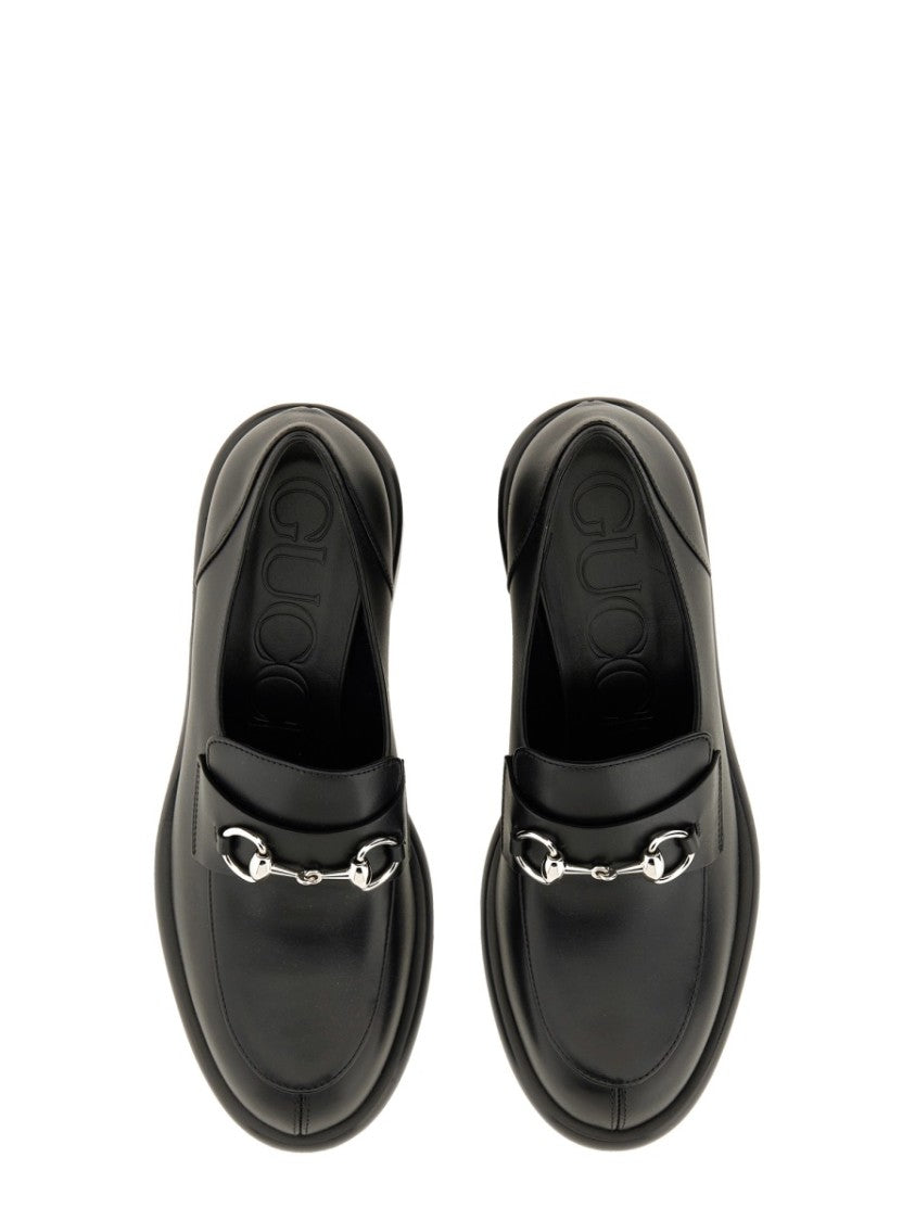 Gucci Silver Clamp Calfskin Mules