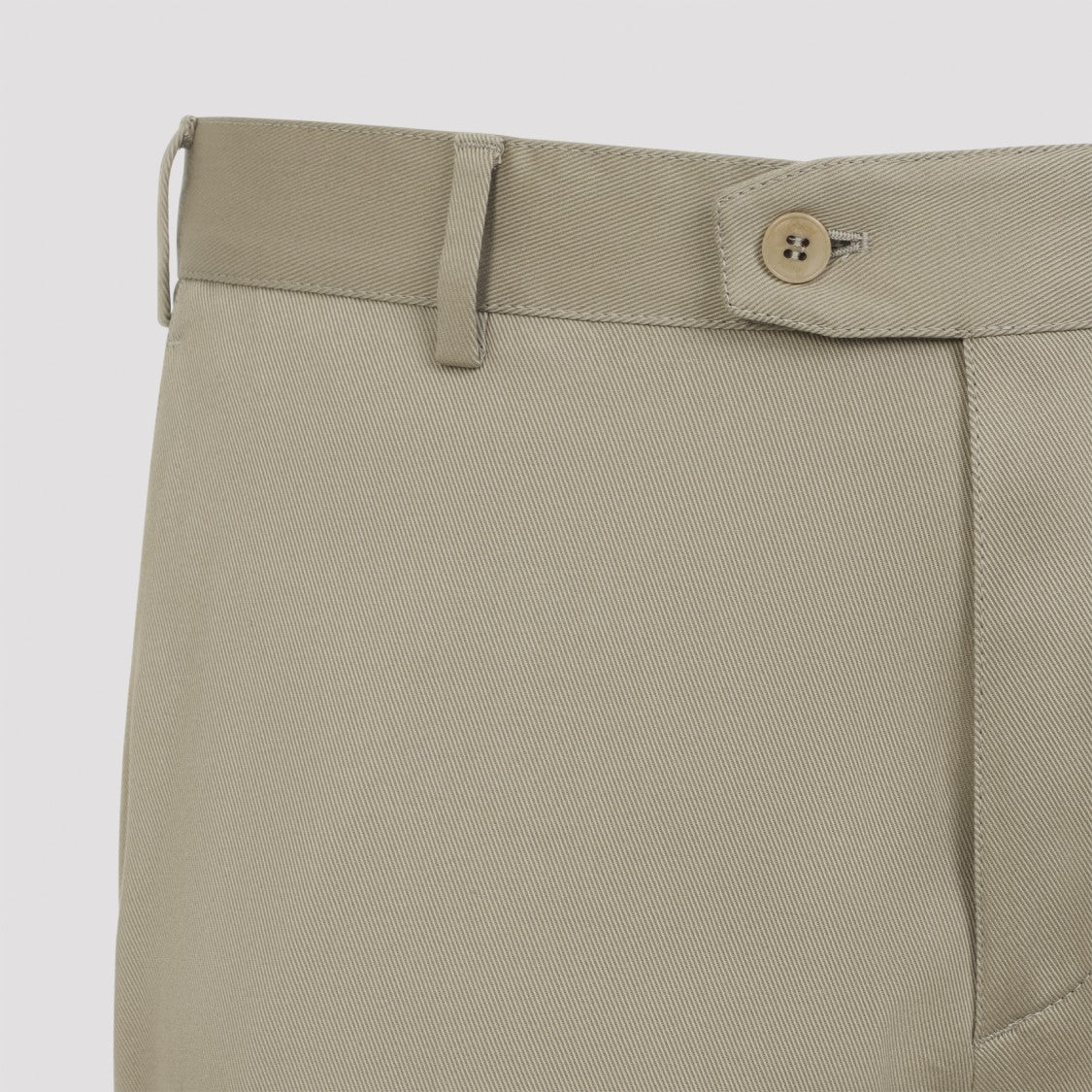 Brioni Pienza Kaki Cotton Pants