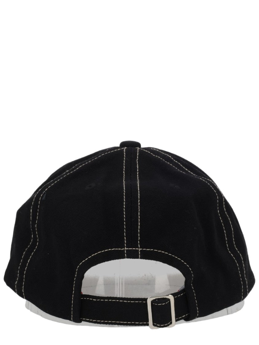 Vivienne Westwood Edgewear White Contrast Stitching Baseball Hat