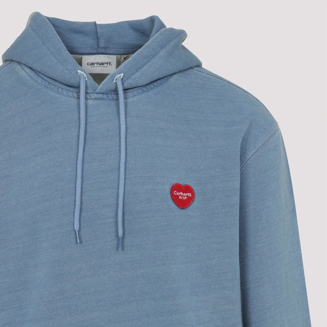 Carhartt Wip Relaxed-Fit Blue Hooded Sweatshirt With Kangaroo Pocket