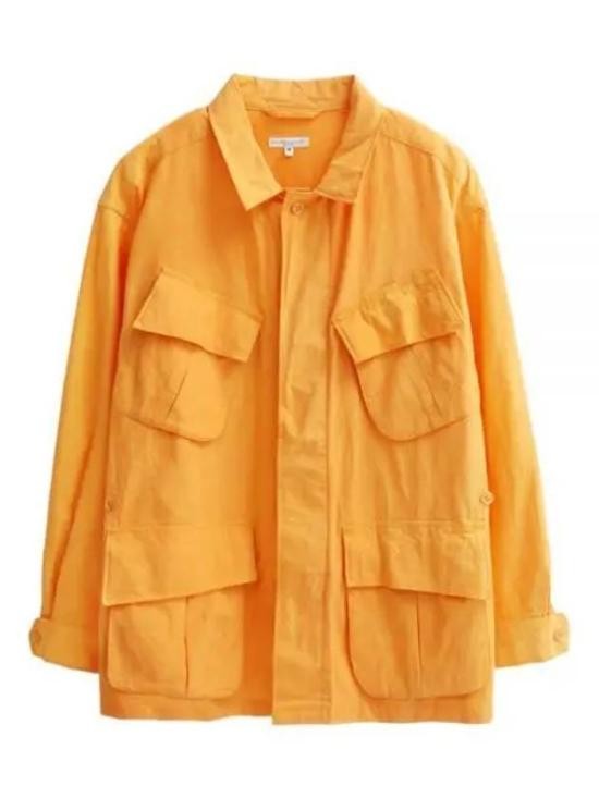 Engineered Garments Relaxed Fit Yellow Jacket With Classic Collar