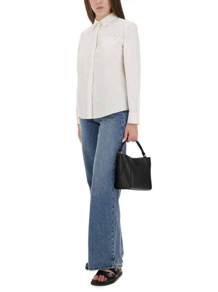 Tory Burch Regular Fit Cotton Poplin Shirt