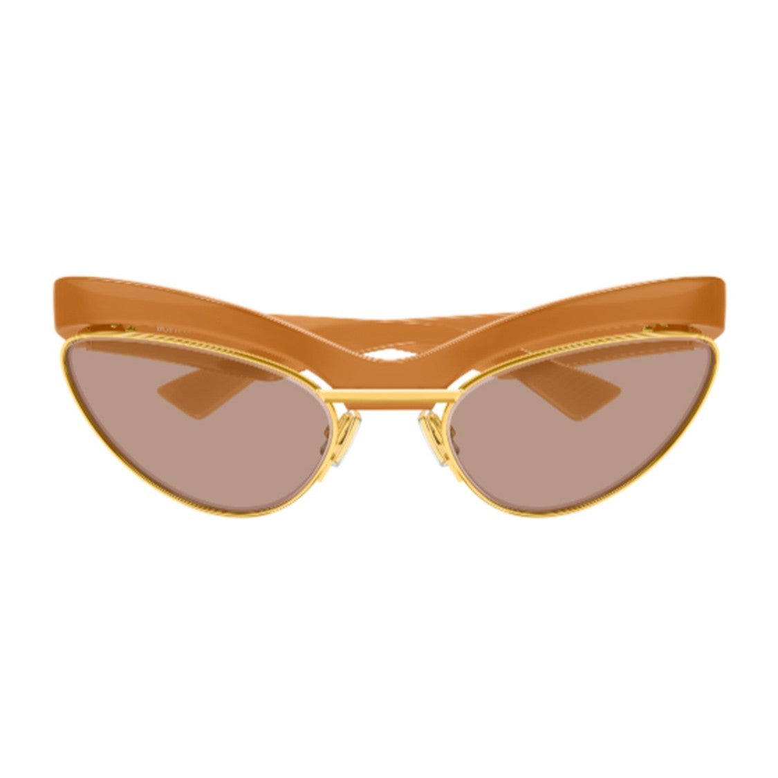 Bottega Veneta Orange Linea Ribbon Bio-Injected Cat-Eye Sunglasses