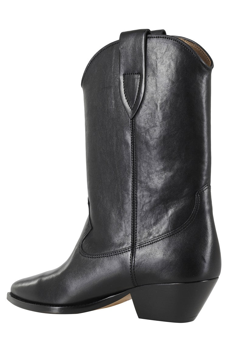 Isabel Marant Duerto Gz Pointed Toe Mid-Calf Leather Boots