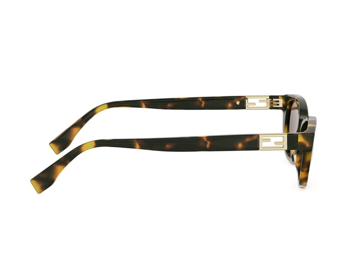 Fendi Fe40224i Tortoiseshell Cat-Eye Acetate Sunglasses