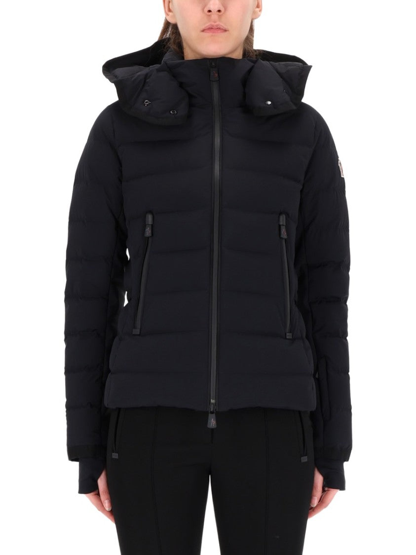 Moncler Grenoble Quilted Slim-Fit Down Jacket With High Collar And Detachable Hood