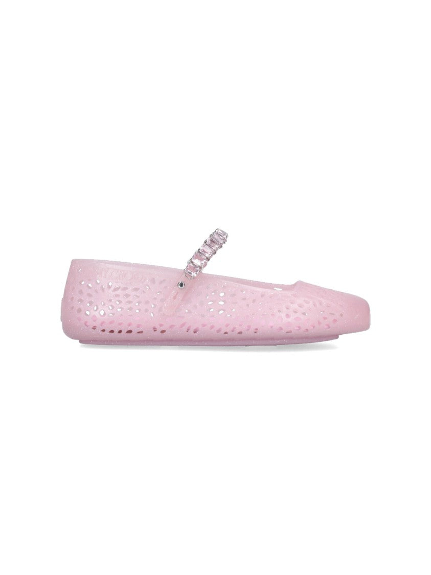 Jimmy Choo "Mary Jane Jelly" Ballerinas – Pink