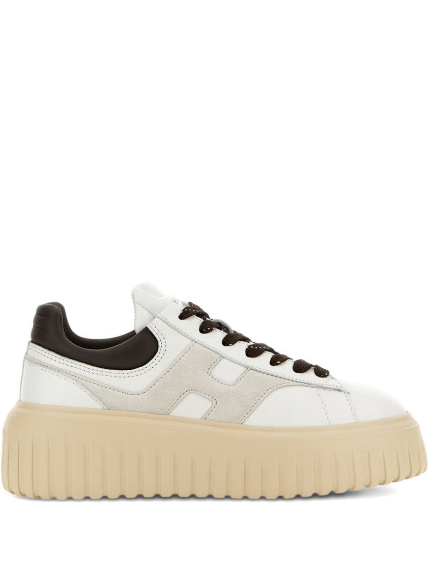 Hogan Platform Sneakers In Soft Sheepskin