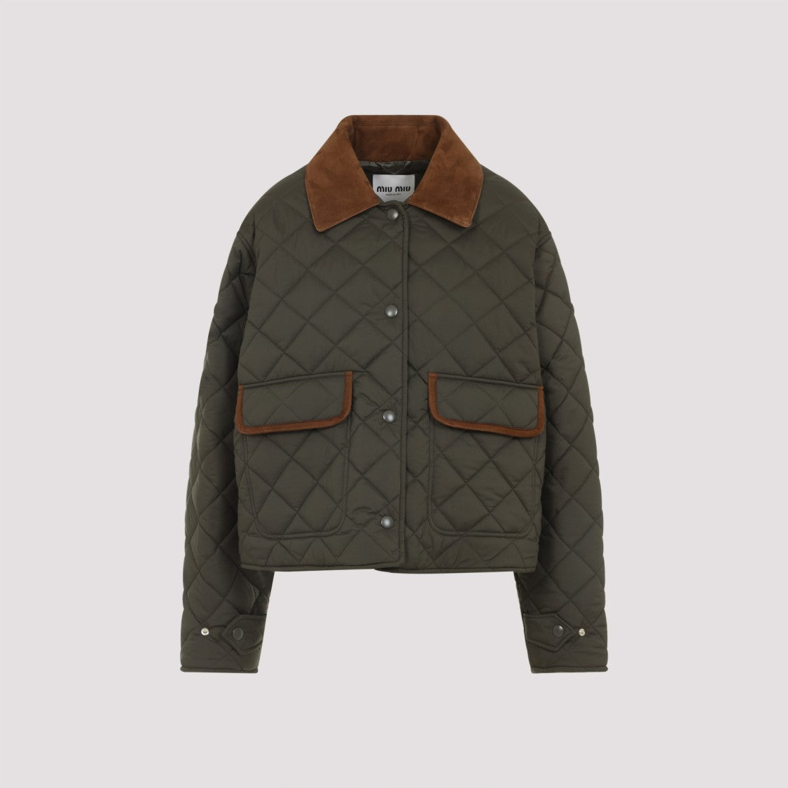 Miu Miu Green Recycled Polyester Jacket
