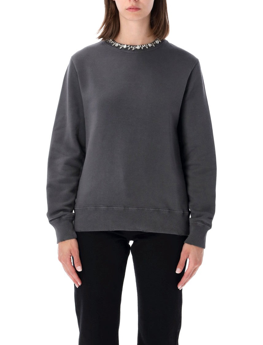 Golden Goose Fleece Strass Collar Sweatshirt