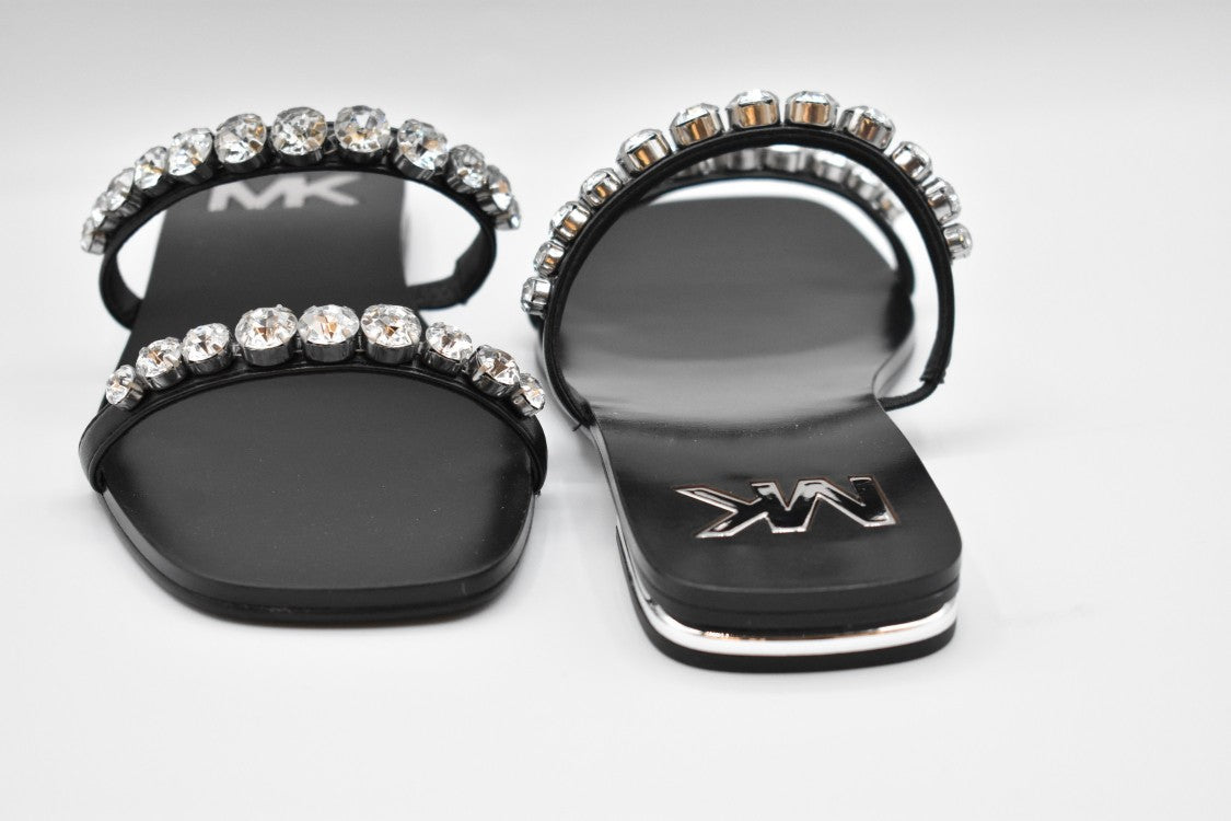 Michael Kors Black Leather Sandals