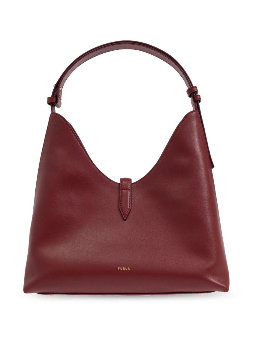 Furla Structured Handbag With Gold-Tone Clasp