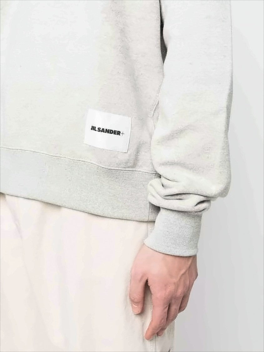 Jil Sander Relaxed Fit Cotton Hoodie With Drawstring