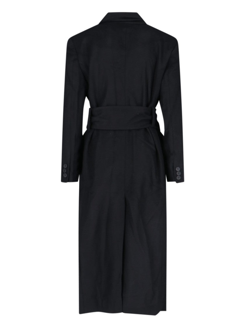 Eudon Choi Single-Breasted Midi Coat In Black