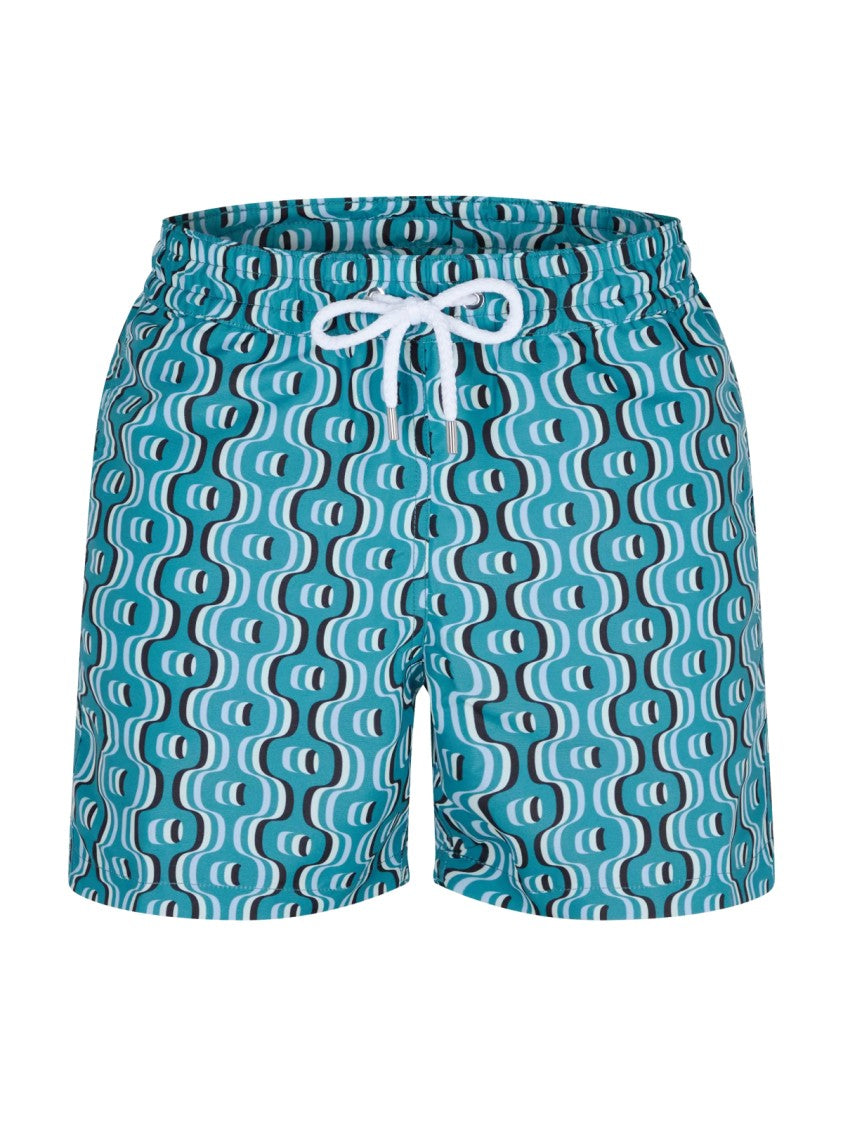 Frescobol Carioca Ipanema Camada Print Swim Shorts