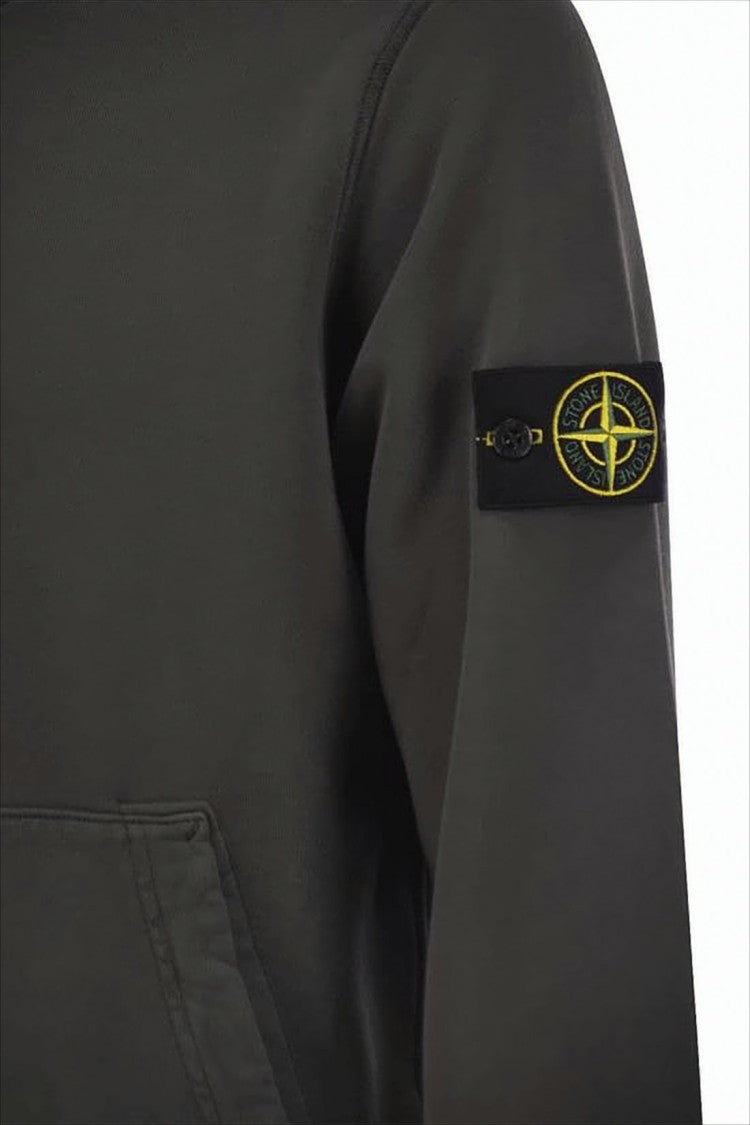 Stone Island Pullover Hoodie With Kangaroo Pocket