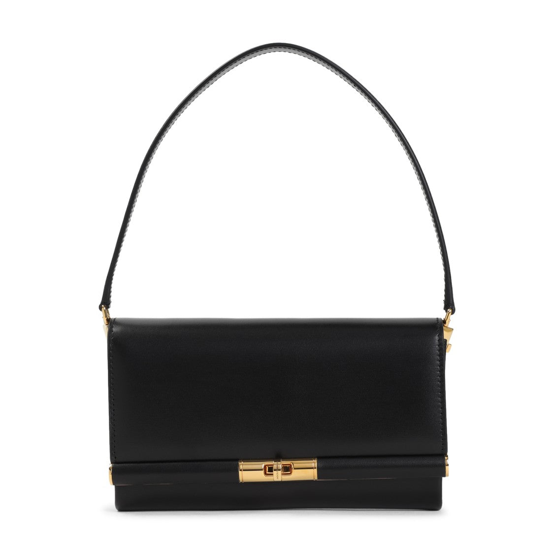 Dolce & Gabbana Structured Black Leather Handbag