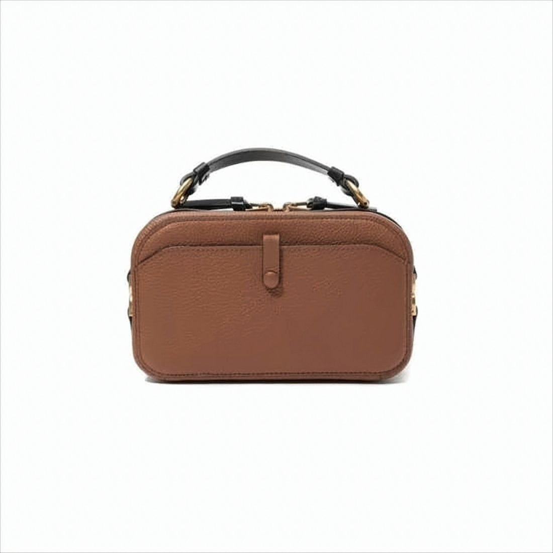 Chloé Structured Brown Calf Leather Crossbody Bag