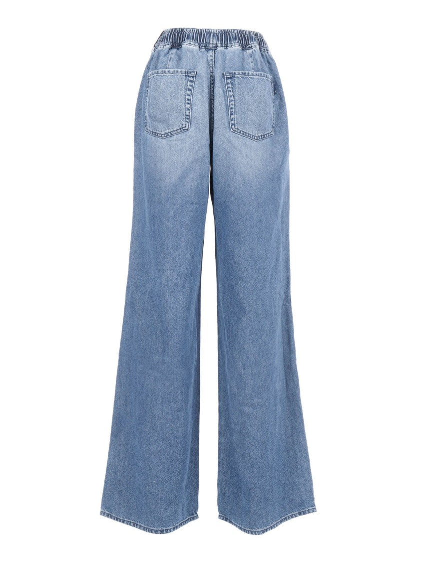 7 For All Mankind Pull On Wide Leg Hilo With Elastic Band
