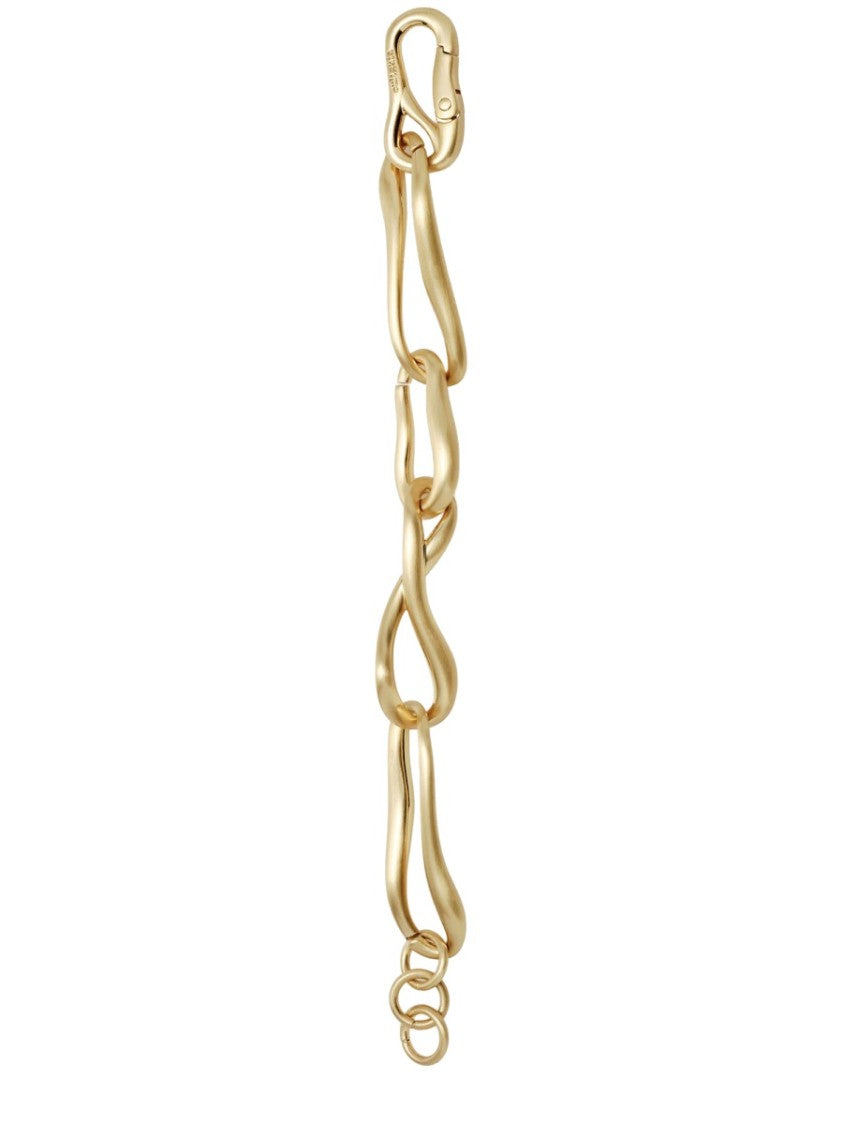 Cult Gaia Warm Metallic Tone Irregular Links Bracelet